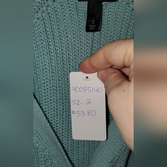 Torrid NWT Sea Foam Cardigan Sz 2 (18/20) - Picture 2 of 4